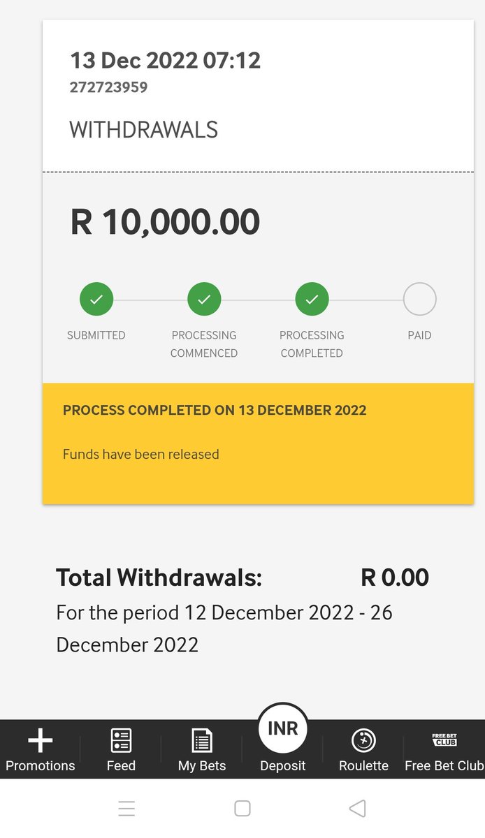 Devendersheo's tweet photo. Where is my withdrawal amount ? Betway ??? https://t.co/ktMaSOkkww