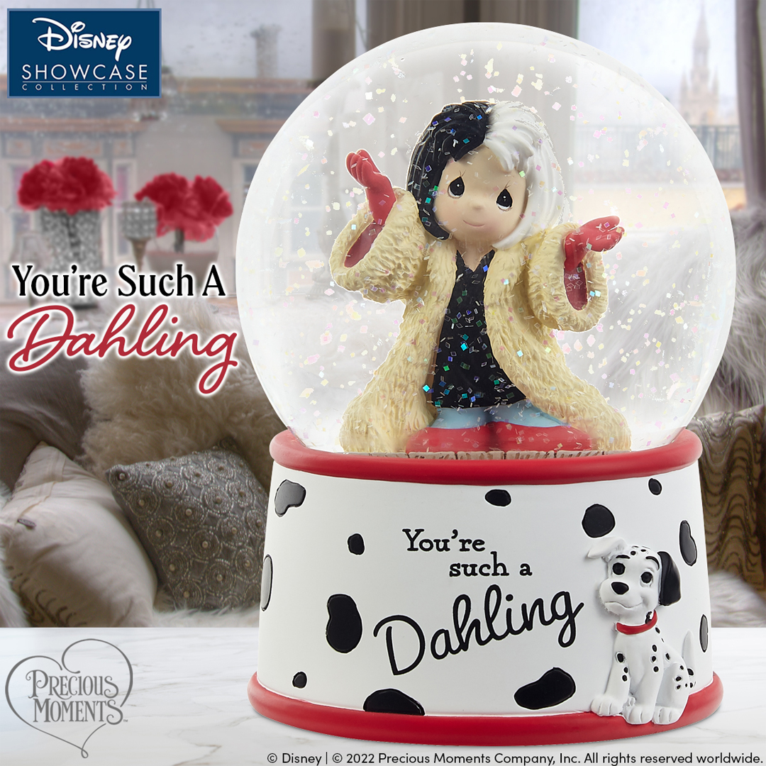 preciousmoment's tweet photo. Disney’s Cruella De Vil is no match for the adorable wits of the Dalmatians, like this snow globe shows us! Comment or share if Cruella is one of your favorite Disney Villains.
#PreciousMoments #LifesPreciousMoments #DisneyCollectibles #DisneyShowcaseCollection #CruellaDeV ... https://t.co/PFwltlSxlR