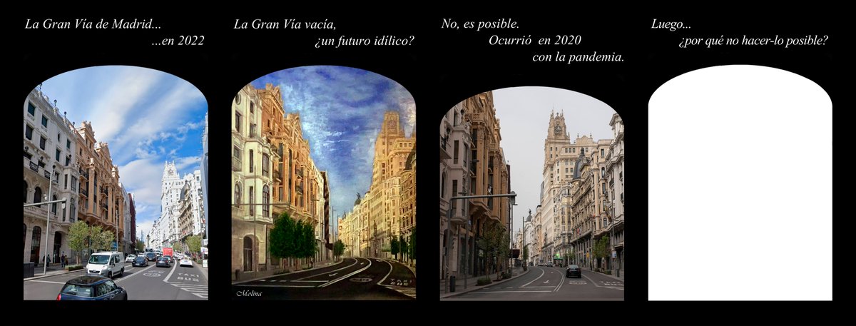 deLu_Jo6's tweet photo. 1/2...
Microrrelato realizado (2 versiones) a partir del cuadro '@Granviademadrid vacía', pintado por @AnaGemaOleos.

Y es que al mirar este cuadro, q parece una metáfora del futuro, invita a preguntarse:
¿qué pasado/-/futuro quieres?🤔

El cuadro se puede ver en @libertad8cafe🥂 https://t.co/hN80euew8x