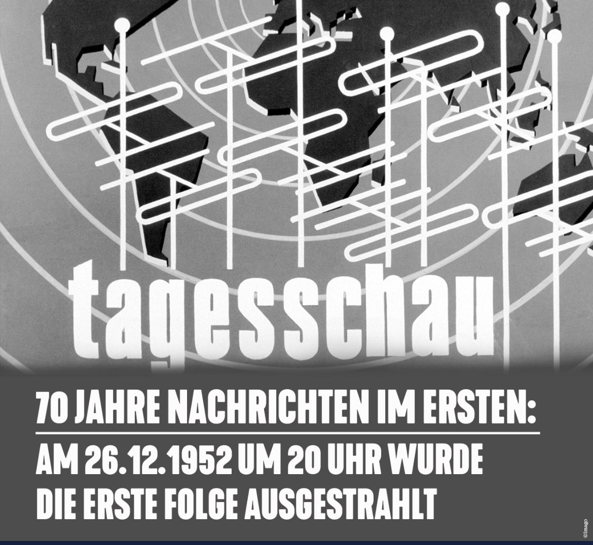 Es war ein Glücksfall für die deutsche Nachkriegsgesellschaft und sie ist ein Glücksfall bis heute! Glückwunsch TAGESSCHAU - auf die nächsten 70 Jahre, wie immer Du uns dann erreichst.