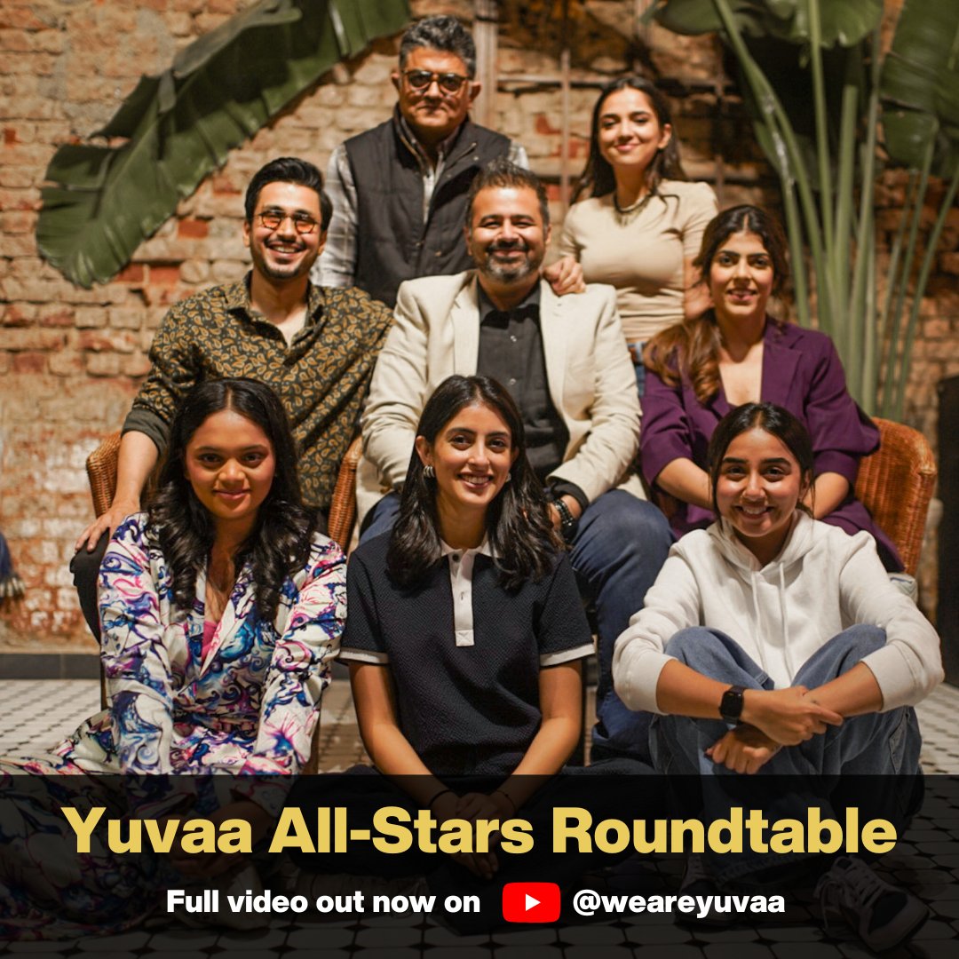 weareyuvaa's tweet photo. #YuvaaAllStars - watch the most wholesome conversation of the year! https://t.co/gOp1nkEOP3
.
.
.
#yuvaaallstarsroundtable #allstars #yearendroundtable #creatorroundtable #actorsroundtable #RoundTable https://t.co/NeGbaXV8Ra
