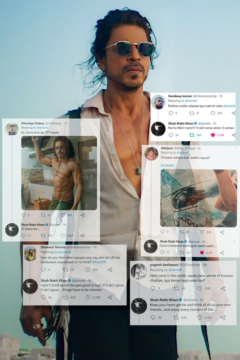 "It's the belief, that till they make movies, they'll love me."
- Shah Rukh Khan

PATHAAN MANIA IN 30 DAYS