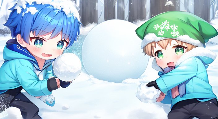 雪遊び

#AIイラスト
#ショタ
