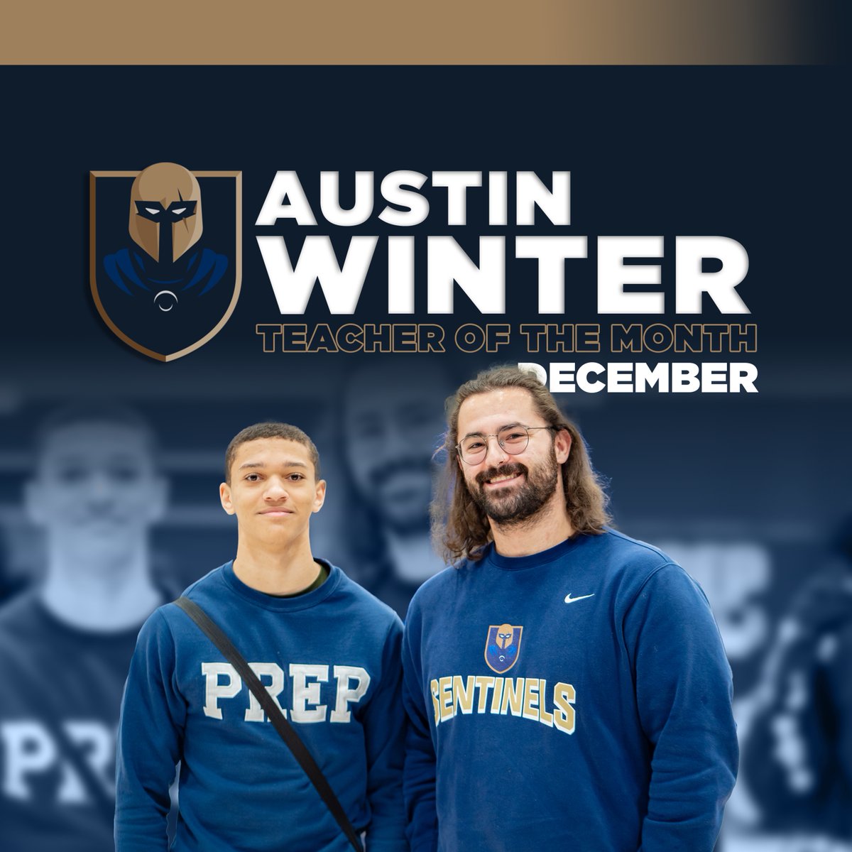 PrepChattanooga's tweet photo. Join us as we congratulate AP Geography teacher, Mr. Austin Winter, for being recognized as our December Teacher of the Month! https://t.co/CseDCnrDYJ