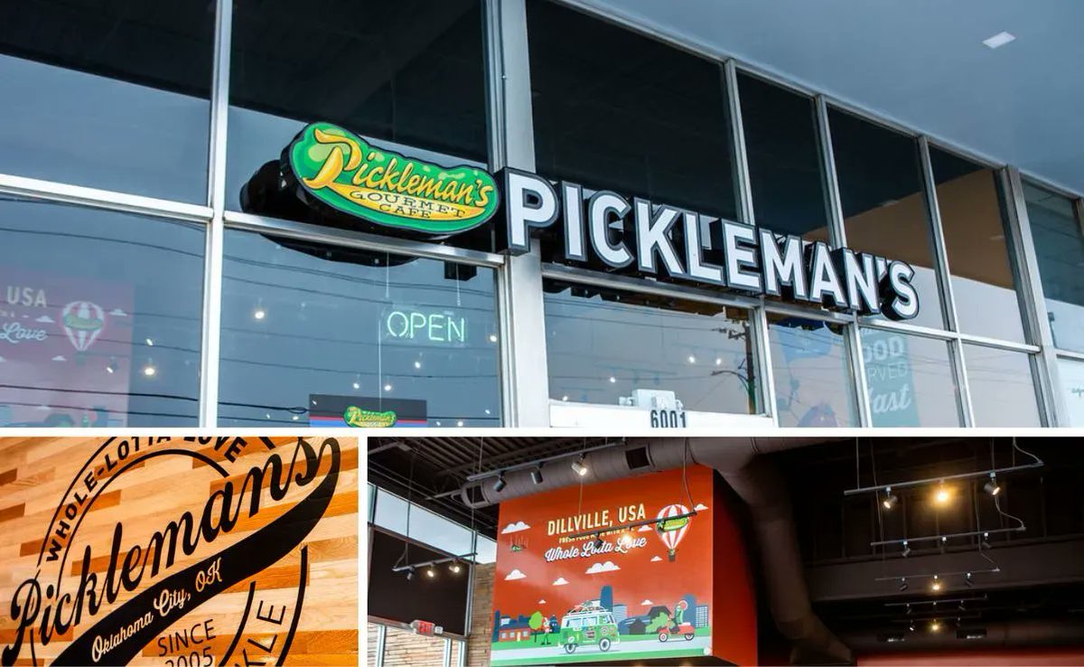 restaurantcsmag's tweet photo. Pickleman’s opens cafe in Oklahoma City https://t.co/o8ZvNL7kfy #restaurants #restaurantnews #fastcasual #qsrnews #restaurantopenings #picklemans #oklahomacity https://t.co/2jSiEPwLtU