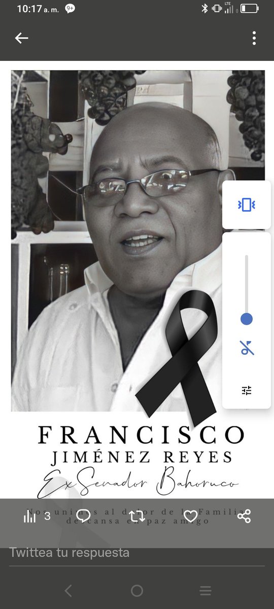 Mi amigo y colega,un ejemplo padre de familia,Francisco fue un Senador de respeto,gran compañero,mi querida y apreciada Senadora actual,su espeso Melania Salvador,mi más sentido pésame,a ti y toda la familia,EPD, mi caro amigo.