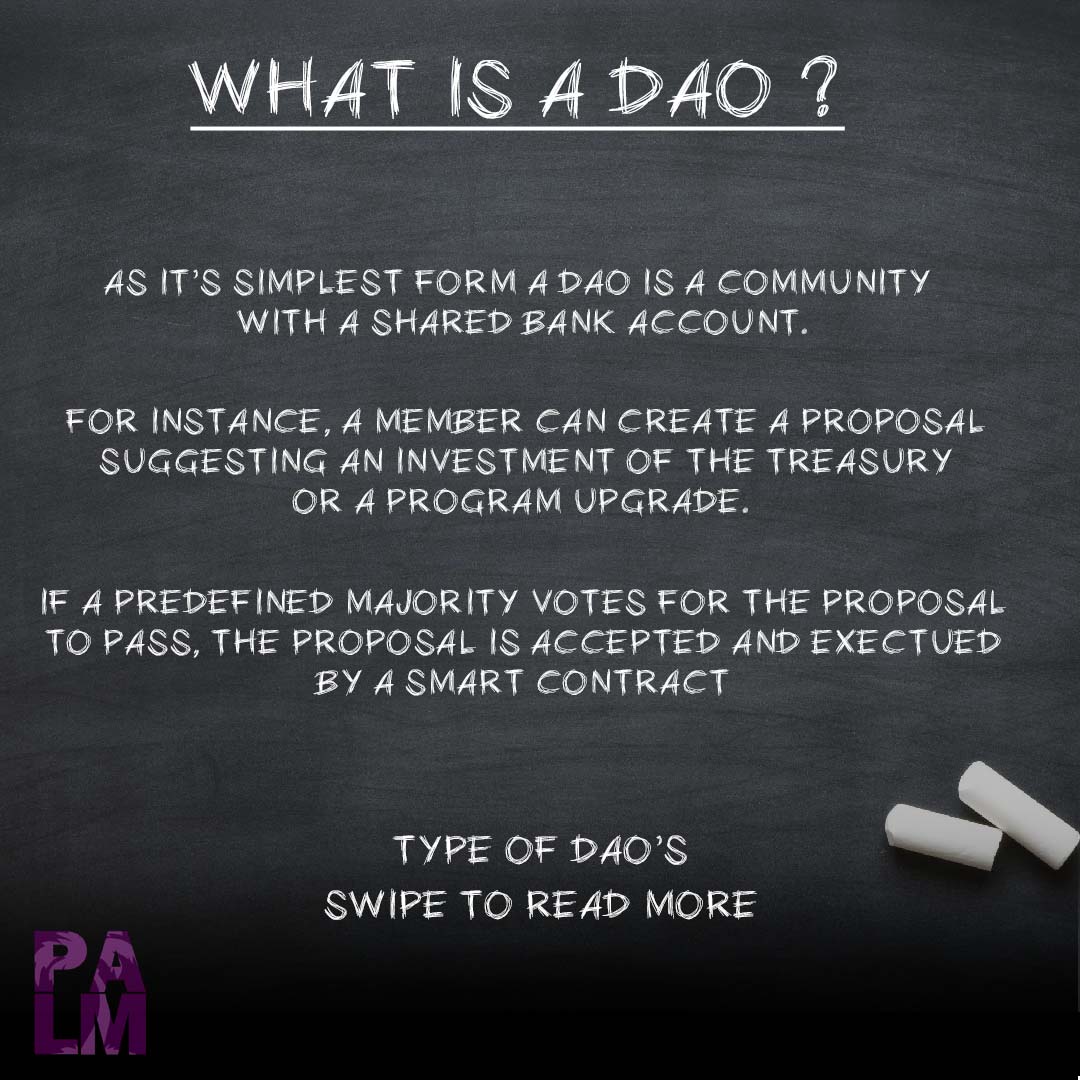 palm_crypto's tweet photo. A brief and simple explanation of the DAO to assist our community members in voting on which type of DAO to create. https://t.co/9GZgKM916v