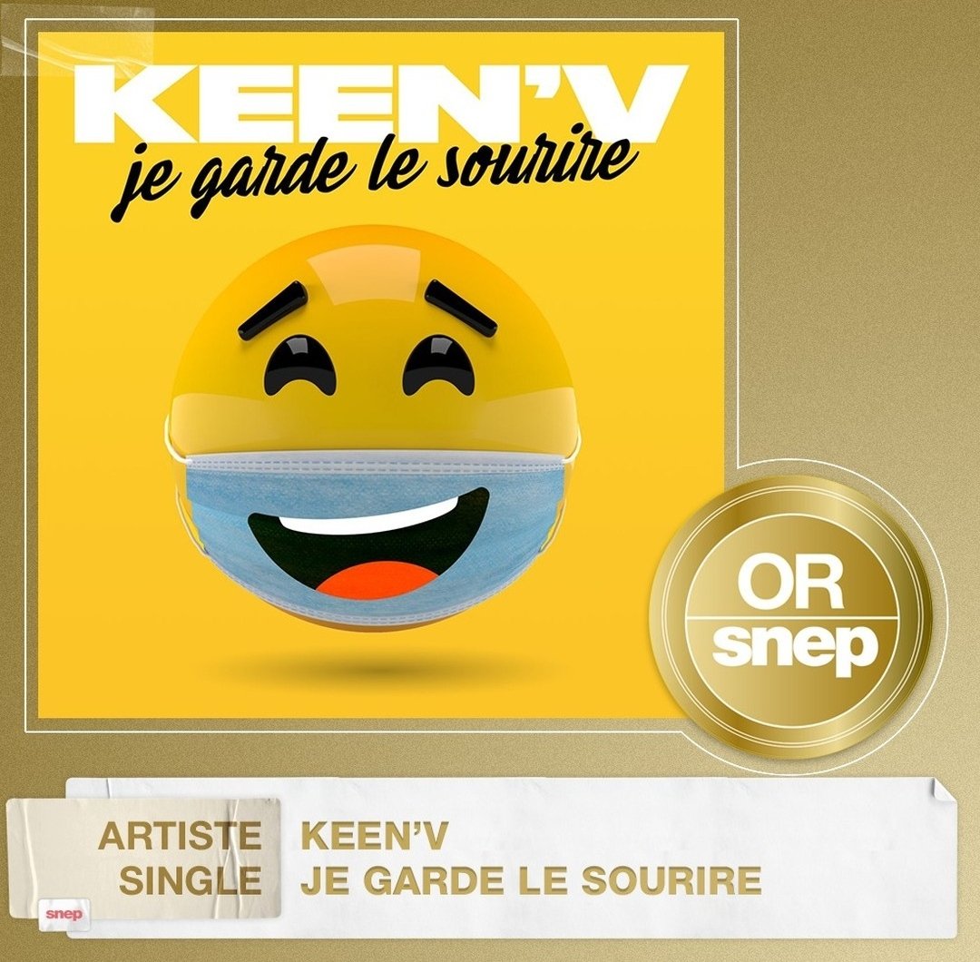 KeenVPhenomNal's tweet photo. Info 📀
Le single #JeGardeLeSourire de @KeenvOfficiel est certifié single d'or 📀
15 000 000 équivalent streams https://t.co/JGhxMTDb6R