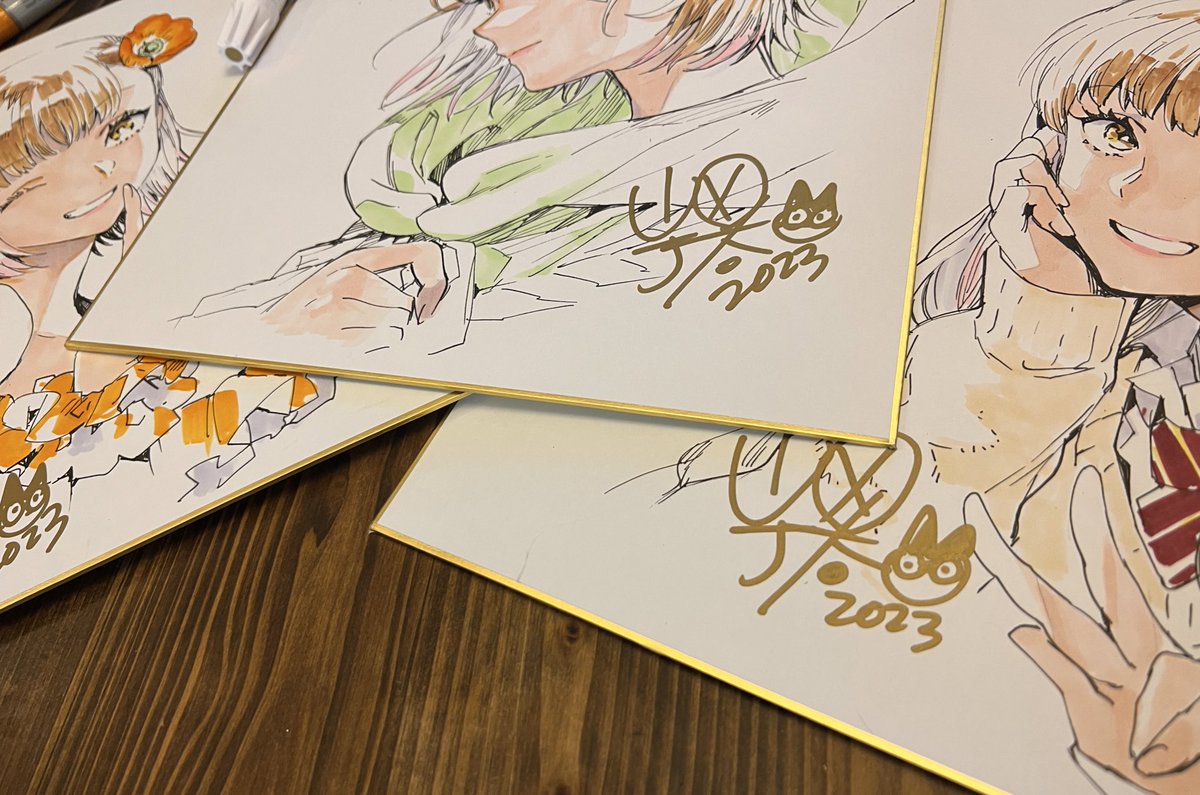 後はタイトルと原作者さんのお名前、書店さんのお名前入れて終わりです 