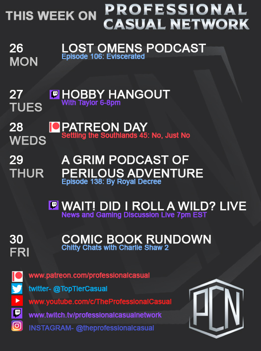 The #ActualPlay shows this week parties enjoy some time out of danger and have RP heavy sessions, which we all know are the best. #MPC #Marvel #MarvelCrisisProtocol #WFRP #Warhammer #Pathfinder #Pathfinder2 <a href="/paizo/">Paizo</a> <a href="/cubicle7/">Cubicle 7</a> #dnd #TTRPG #miniaturewargaming #paintingwarhammer #RPG