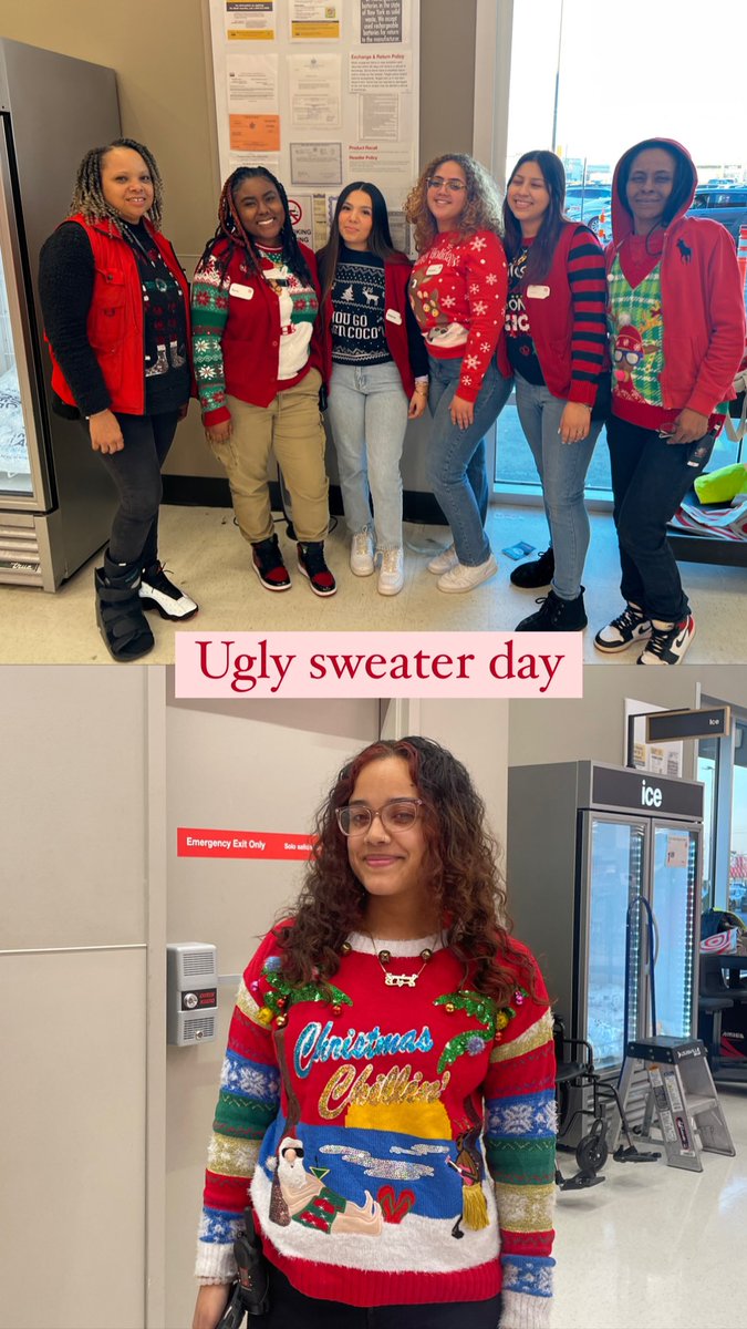 TGTkatherine's tweet image. The 3382 team had such a fun time participating in our holiday spirit week! Happy holidays to everyone!! @JesseDaTarget @AmaebiOriT3382 @JonTfromTarget @jadeTGT