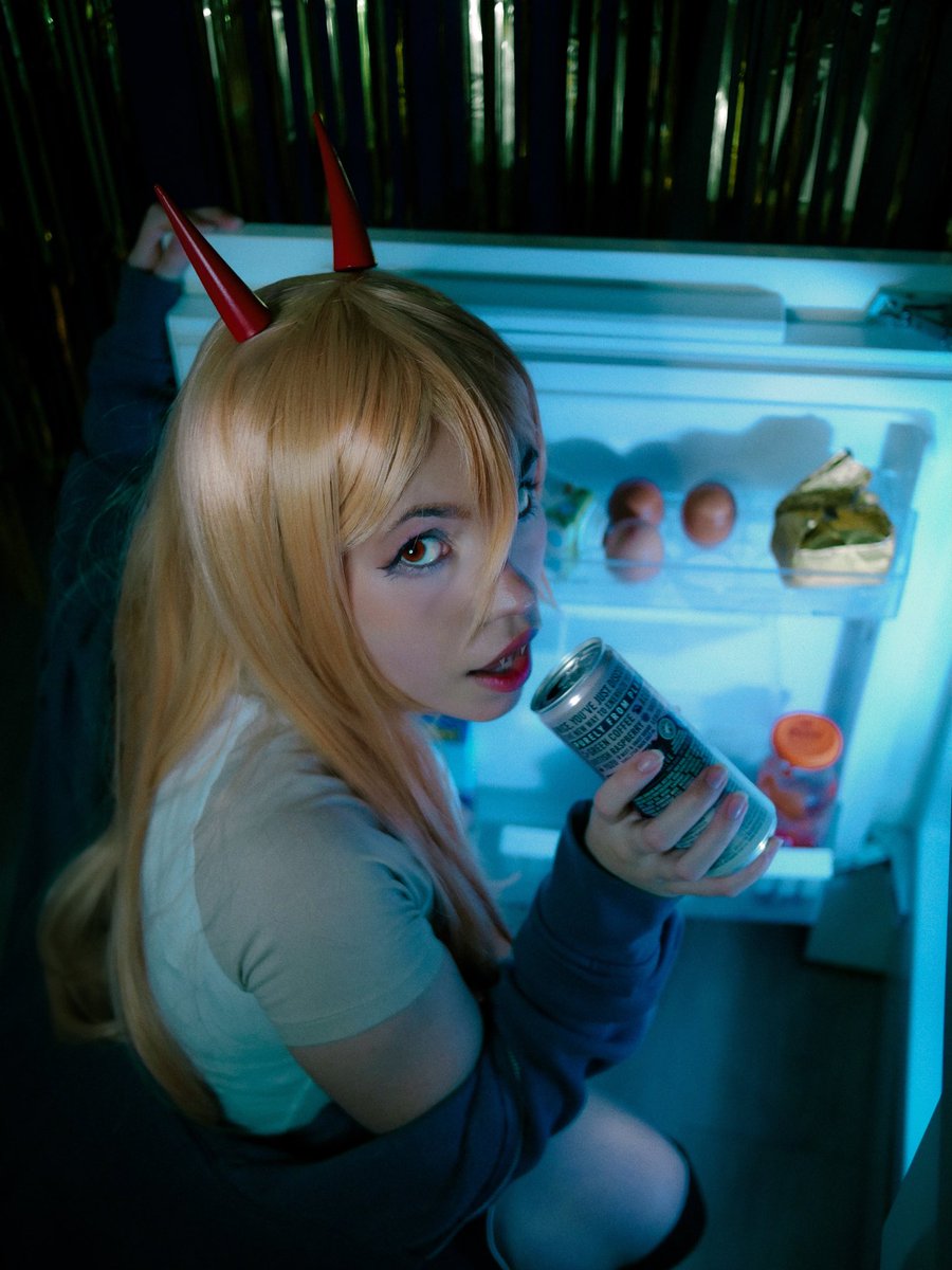 aevitternal's tweet photo. No vegetables please 
art: 다레
#power #csm #cosplayergirl #chainsawmanfanart #chainsawmancosplay #powercos https://t.co/ECwVYE0gFw