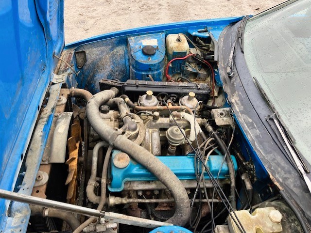 PullAPartAuto's tweet photo. Cool 1980 Triumph for sale at our Nashville store. #pullapart #junkyard #triumph #1980triumph #coolcar #car https://t.co/RAiFHPipPo
