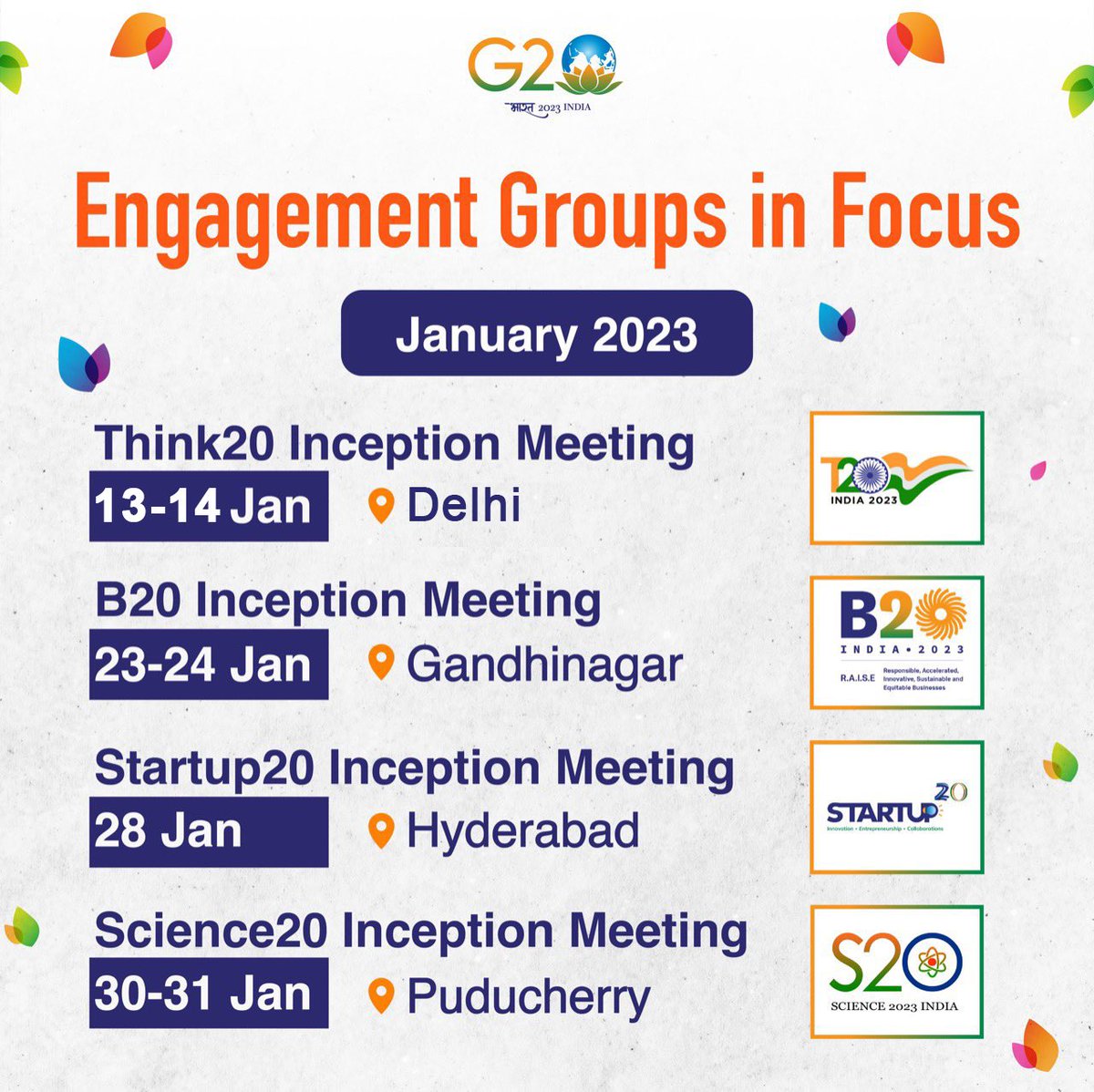 India in USA on Twitter "RT The meetings of Engagement Groups