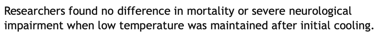 AliRaja_MD's tweet image. Prolonged Active #FeverManagement After #OutOfHospitalCardiacArrest [#OOHCA] Showed No Benefit
Patricia Kritek, MD
ow.ly/5zUQ50McgGz
@JWatch #EmergencyMedicine