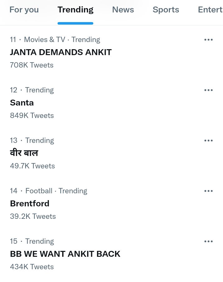 PriyAnkitFC's tweet photo. "JANTA DEMANDS ANKIT" is Trending On No.11 With 708K+ Tweets <3

Lets Complete 800K Before 9 P.M ♡ https://t.co/LMz2IaOCRh