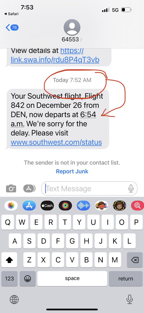JulieJohnsonja's tweet photo. @SouthwestAir thanks for the update…day 2 🙄 https://t.co/x7cVpzbUix