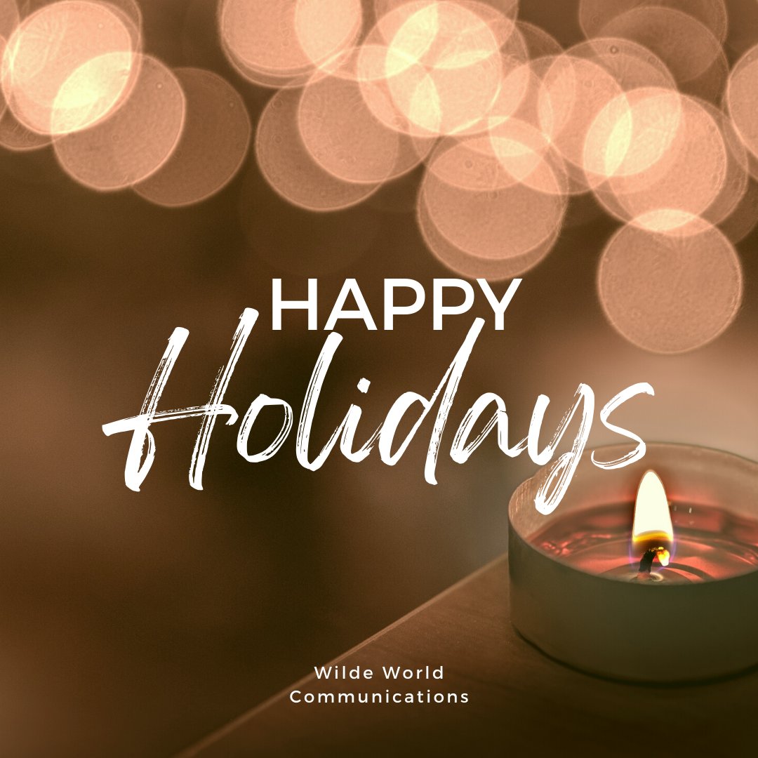 WildeWorldComm's tweet image. Happy Holidays and Chag Sameach!