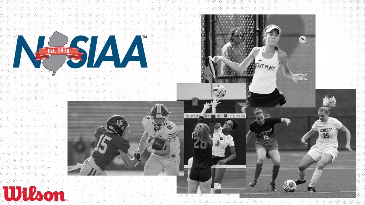 NJSIAA's tweet photo. The NJSIAA is proud to partner with @wilsonfootball, @wilsonvolley, Wilson Soccer, and Wilson Tennis. Thank you for a great 2022 Fall Season! Wilson is the official ball of the NJSIAA! #WilsonFootball #GSTPrime #WilsonGST #WilsonVolleyball #WilsonK https://t.co/d5IugF6rb9