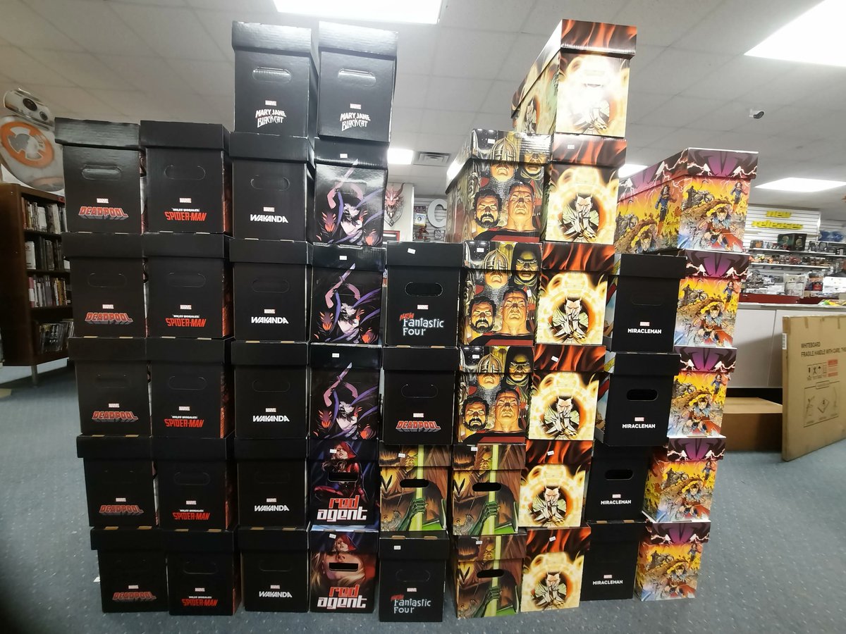 CQevansville's tweet image. We got a restock of comic short art boxes! These are very popular and high quality. Store your comics in style! Grab some today before they're gone!

We are now located at 8401 N Kentucky Ave Suite C in Evansville

#ComicBookStorage #ComicBoxes