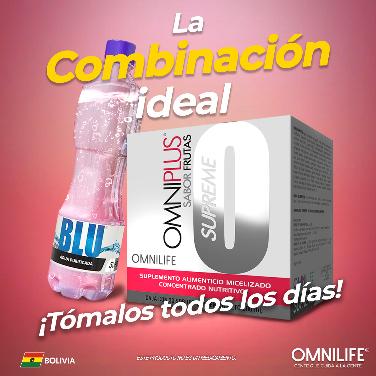 ¡Inicia tu semana con la combinación ideal del OmniPlus Supreme y tu Agua Blu! ✨

Encuentra estos productos con un Distribuidor Independiente de Bolivia. Conoce la disponibilidad y presentación en tu país.

#OMNILIFE