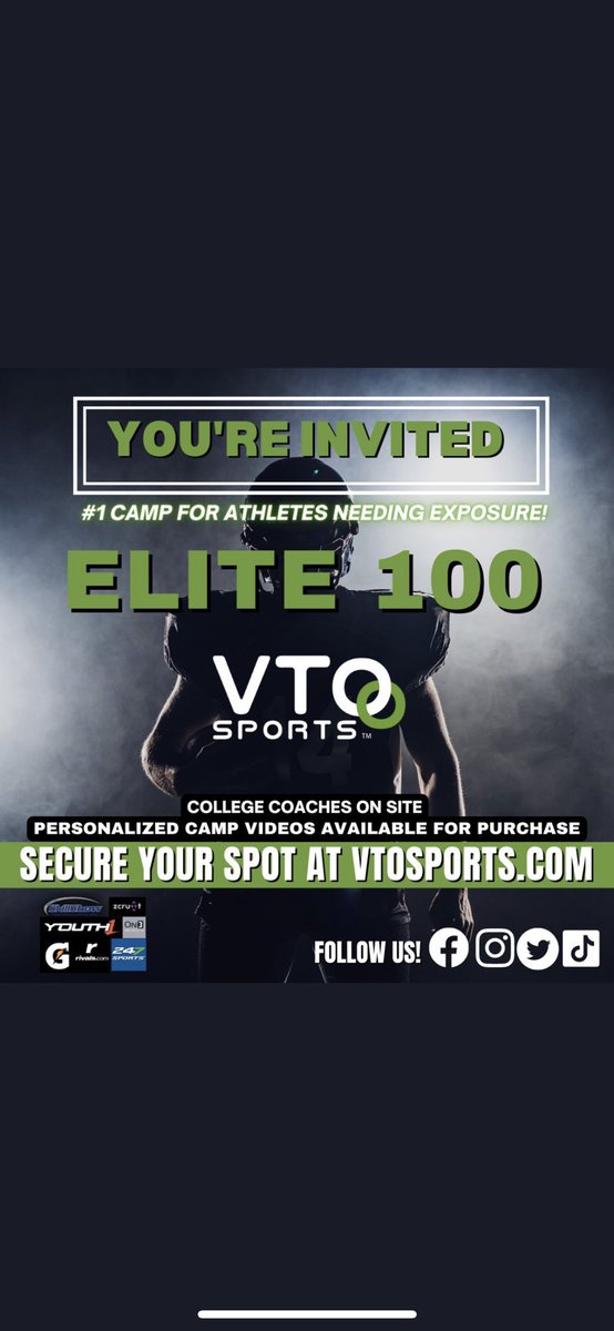 Thankful to be invited by <a href="/VTOSPORTS/">VTO Sports</a> 🙏🏾 <a href="/Rivals/">Rivals</a>  <a href="/CoachHughFreeze/">Hugh Freeze</a> <a href="/Coach_BHaines/">Bryant Haines</a> <a href="/CoachJoeRudolph/">Joe Rudolph</a> <a href="/WVUfootball/">West Virginia Football</a> <a href="/WVUFBRecruiting/">West Virginia FB Recruiting</a> <a href="/DBroggin/">Daniel Broggin</a>