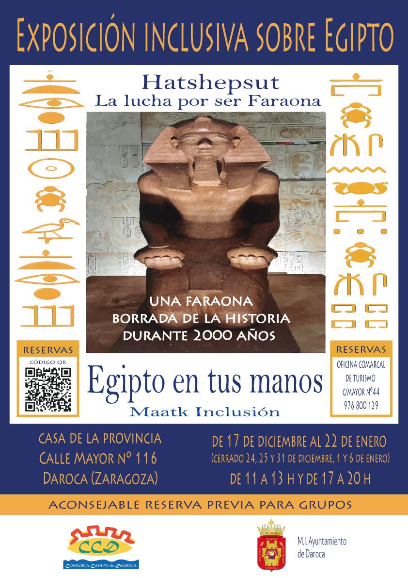 Seguimos apuntando reservas para esta pequeña exposición tan particular #EgiptoEnTusManos, con opción a tocar.