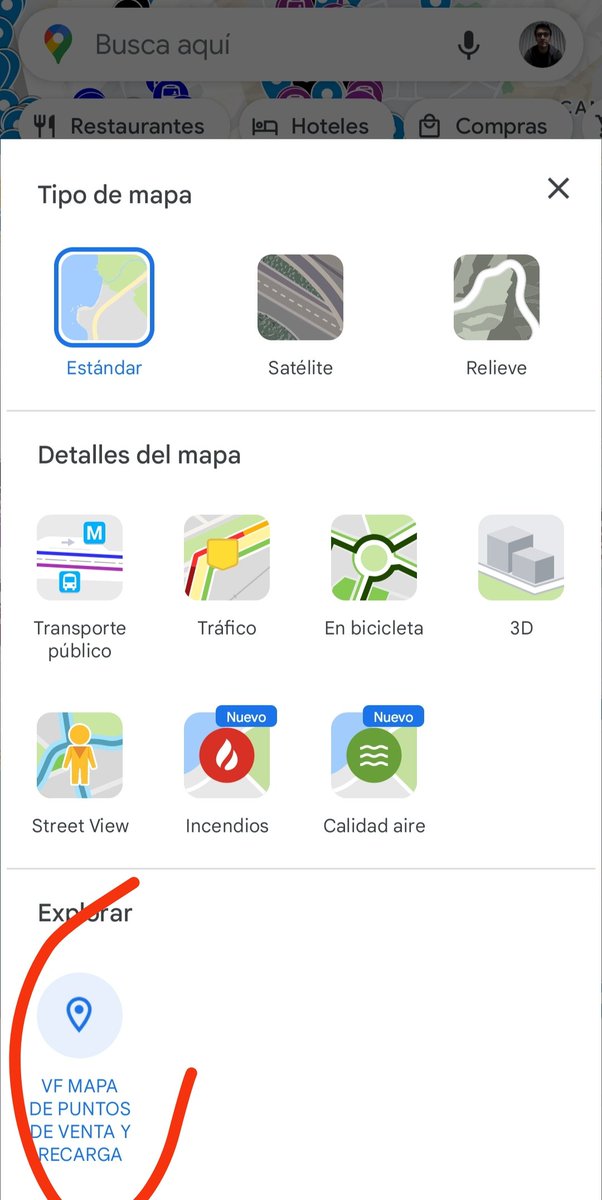 LRSC_96's tweet photo. @dynn_3 A mi me pasó una vez, lo que hice fue darle al icono que sale arriba a la derecha y después dejas de seleccionar el de los puntos de venta. Ojalá te sirva https://t.co/T76G2SK2B0