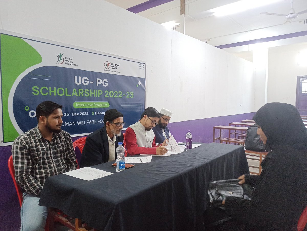 sayed1367's tweet photo. Happy to attend at the interview panel of UG/PG scholarship for the meritorious  students of Assam South organised by @Hwfindia2026 ,New Delhi at Badarpur on 25th December 2022, Sunday.
@vision2026India #Scholarship https://t.co/pgWroE8XVn