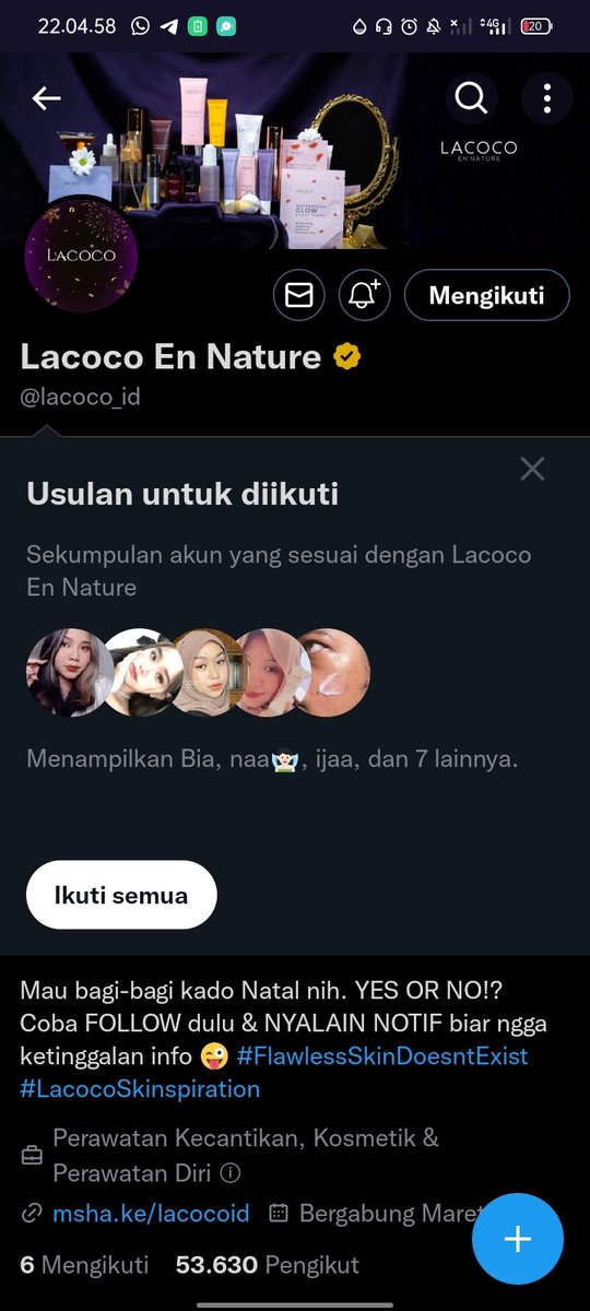 lailaaj's tweet photo. @lacoco_id Done minco, mau produk Lacoco dark spot essence dan intensive treatment eye serum https://t.co/DK5fGMNgxV
