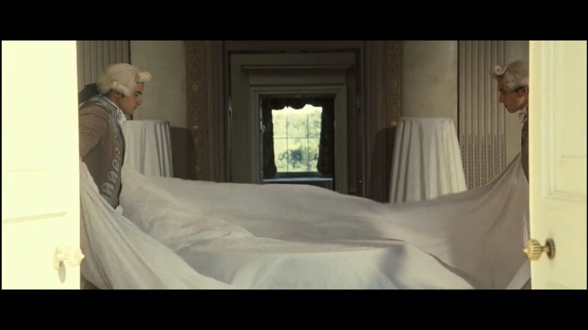You know it’s about to get bleak in a period film when the servants pull out white sheets to cover all the furniture.