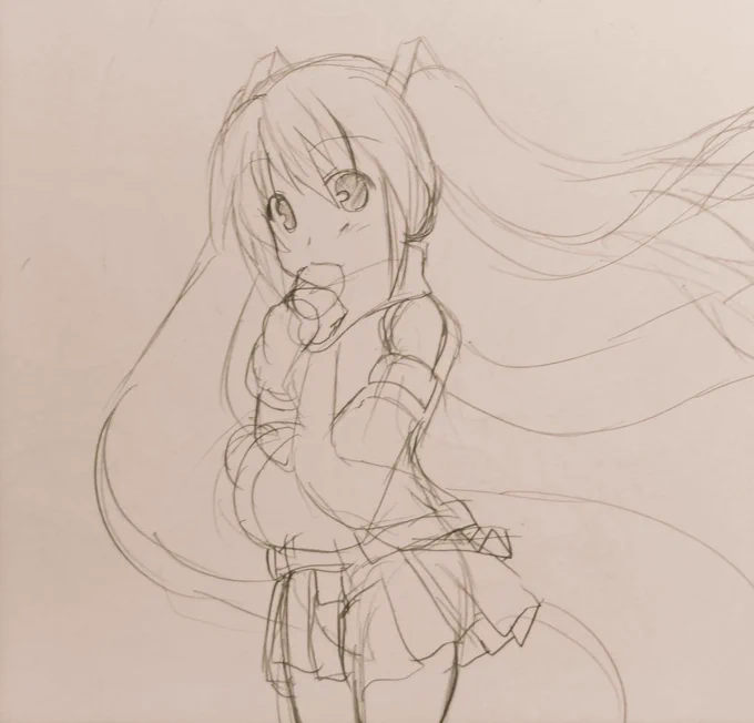 色紙制作しないといけないけど、落書きしたい気分。 