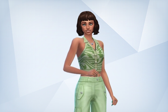 simpunzel's tweet photo. I just shared Kaylynn Keener on #TheSims4 Gallery! Keener only wants the world to be greener, and look good while doing it. #cas https://t.co/b06qV4nMw8