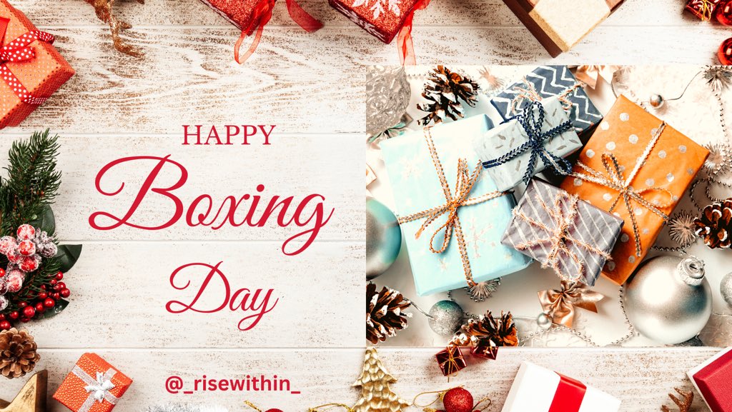_risewithin_'s tweet photo. Put a smile on someone’s face today 😊.       #boxingday #boxing #merrychristmas https://t.co/aGvvlzowqc