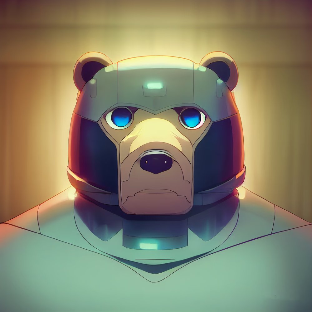 Ste7hen_O's tweet photo. @tityos_eth had to snag this robo bear ..dope art thanks https://t.co/U8JxHNueDI