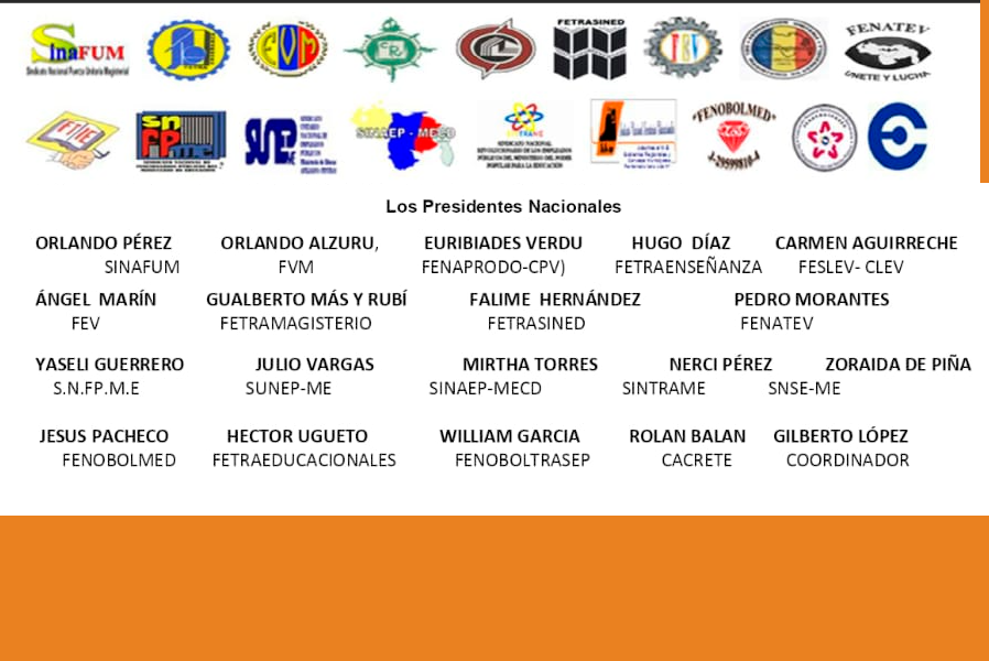 GremioDocente's tweet photo. Acá las Federaciones con el nombre de sus presidentes https://t.co/h36gpbw5sc