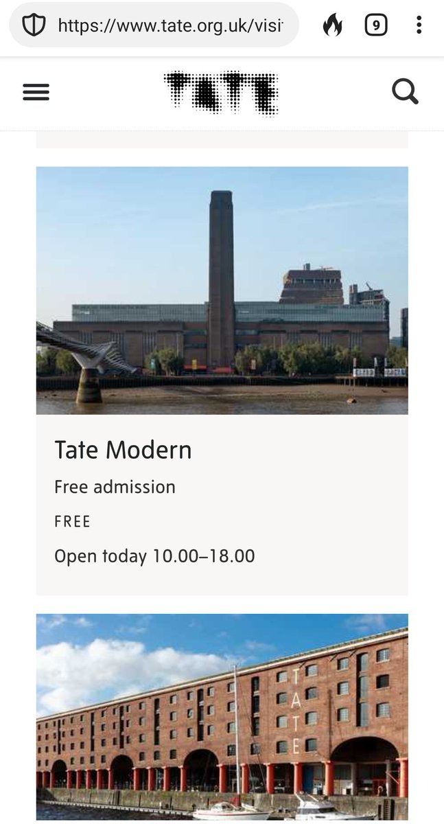 pbadenski's tweet photo. @Tate the information online doesn't seem to match the reality... https://t.co/G8CYmk8E0i
