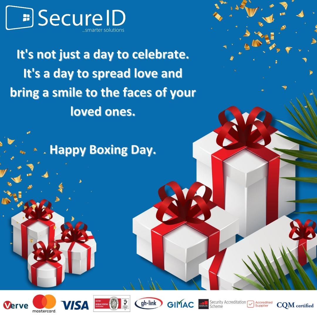 secureidltd's tweet photo. Happy Boxing Day! Remember God’s benevolence in the delicious meals and good conversations!
#BoxingDay #secureidlimited #madeinnigeria #seasonsgreetings🎄 https://t.co/tRy9Ist9mw