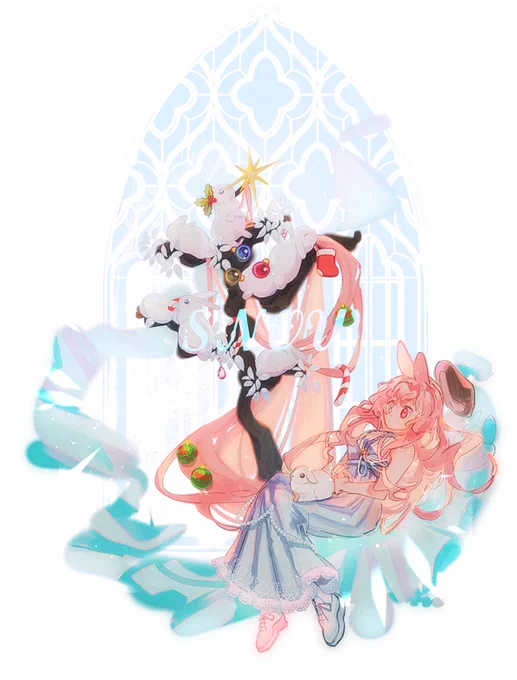 Day 68  Snow Rabbit   |  #100日チャレンジ 