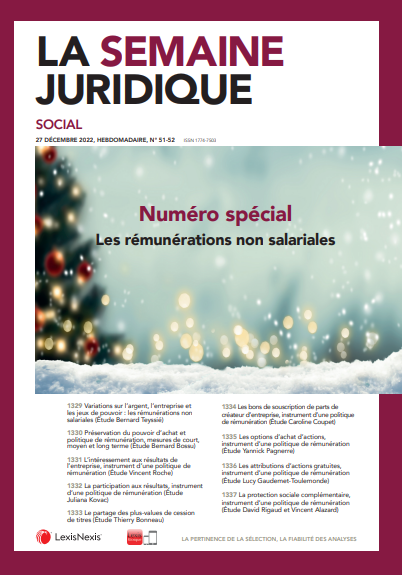JCP_Social's tweet photo. Pour bien finir l'année, vous trouverez dans le JCP S n° 51-52 #Lexis360 #LexisKiosque (https://t.co/pSStu7r4YG) un numéro spécial "Les rémunérations non salariales"

Bonne lecture et très belle fin d'année à toutes et à tous !

@AlexandraDecoux https://t.co/ygNnN83C5k