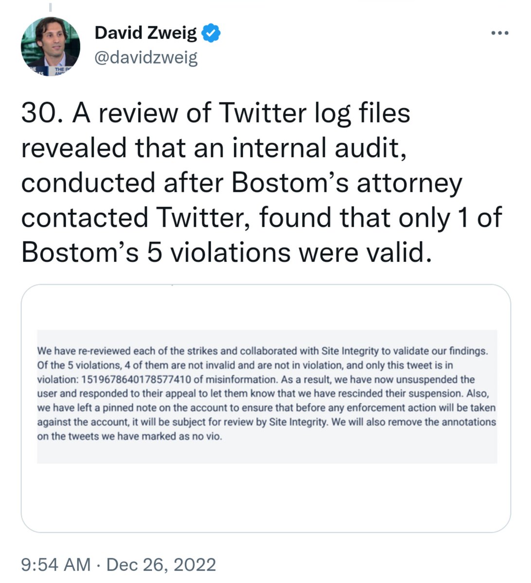 andrewbostom's tweet image. Thanks to @davidzweig for exposing the grotesque injustice of @Twitter's suspension of many accounts, including my own, due to alleged covid "misinformation" i.e., evidence-based data rebutting the warped, but "accepted" narrative