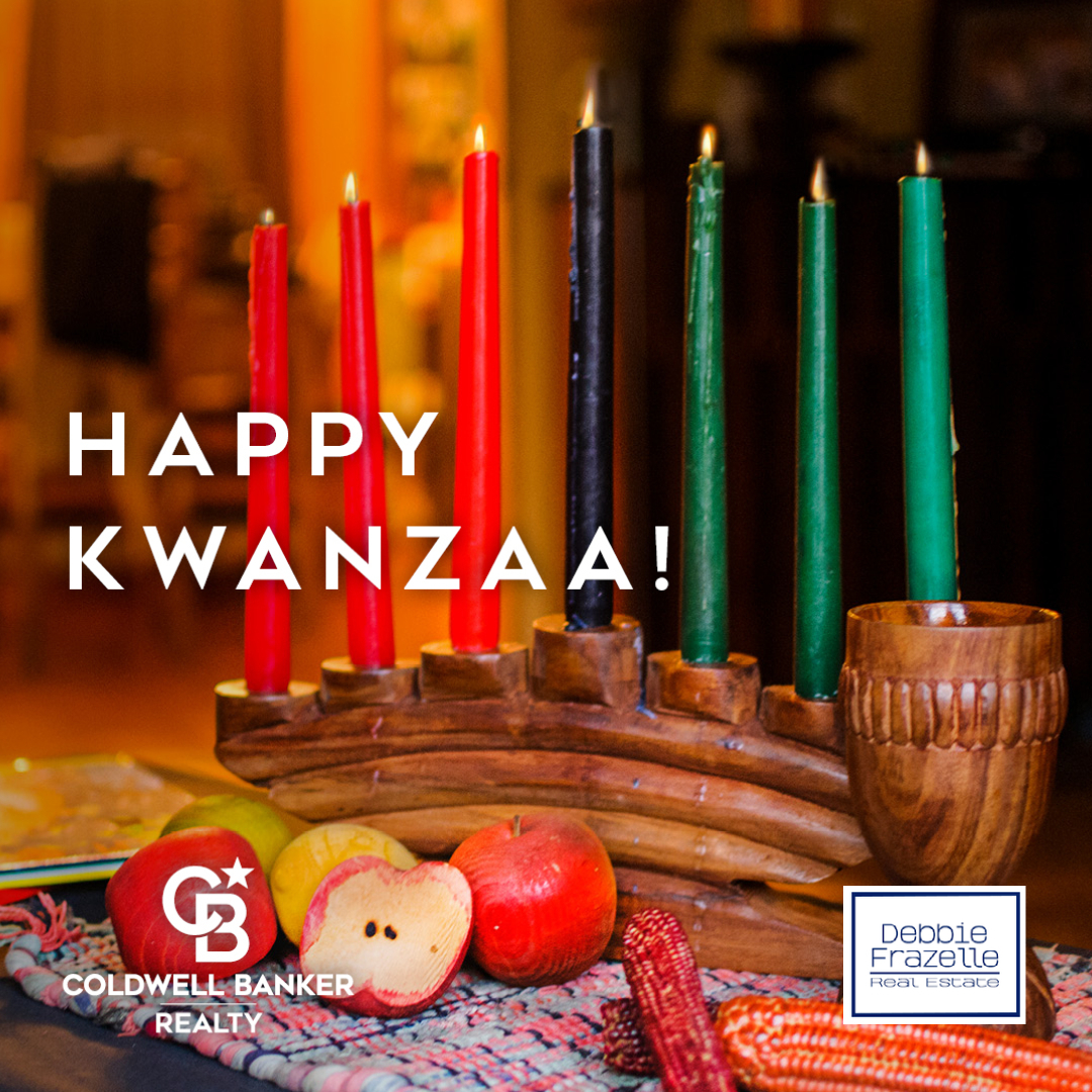 Celebrate the spirit and rich African and African-American culture while enjoying your Kwanzaa festivities! #debbiefrazellerealestate #coldwellbankerrealty #coldwellbankergloballuxury #azrealtor #PhoenixAZ #whatmovesher #HappyKwanzaa