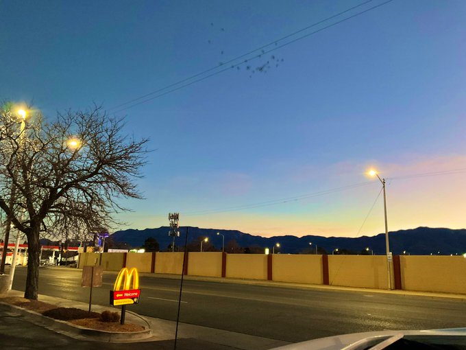 Good mornin&rsquo;, ABQ. #Albuquerque #WellsFargo #McDonalds https://t.co/3M4TGSVSBt<a href="/tag/albuquerque"class="tags">#Albuquerque</a><a href="/tag/wellsfargo"class="tags">#WellsFargo</a><a href="/tag/mcdonalds"class="tags">#McDonalds</a>