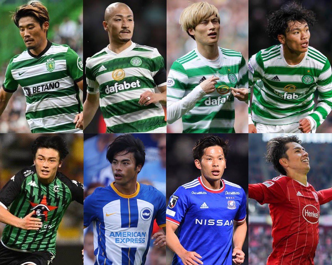 j_football_now's tweet image. These players have left the J. League for a combined total of €14.5M 😮

K. Furuhashi: €5.5M 
K. Mitoma: €3M
D. Maeda: €1.5M 
R. Hatate: €1.5M
A. Tanaka: €1M
A. Ueda: €1M 
T. Iwata: €1M 
H. Morita: Free

(Should Celtic activate Iwata’s buy option next year.)