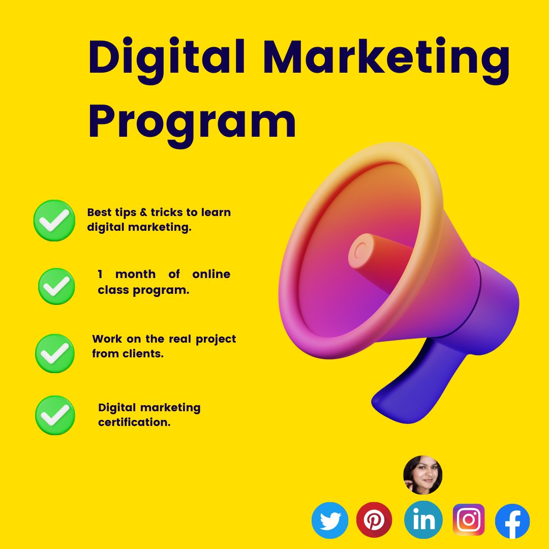 nasrinnahar21's tweet image. Digital Marketing Program best tips and tricks to learn digital marketing
#smm #marketingprogram #marketingtips #tips #tricks #digitalmrketing #seo