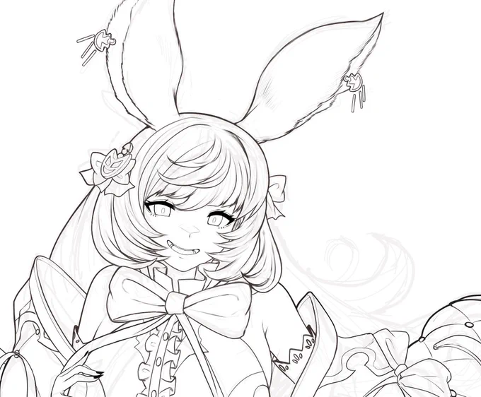 マコラ wip2
すぐ気づいたけど線画お化け… 