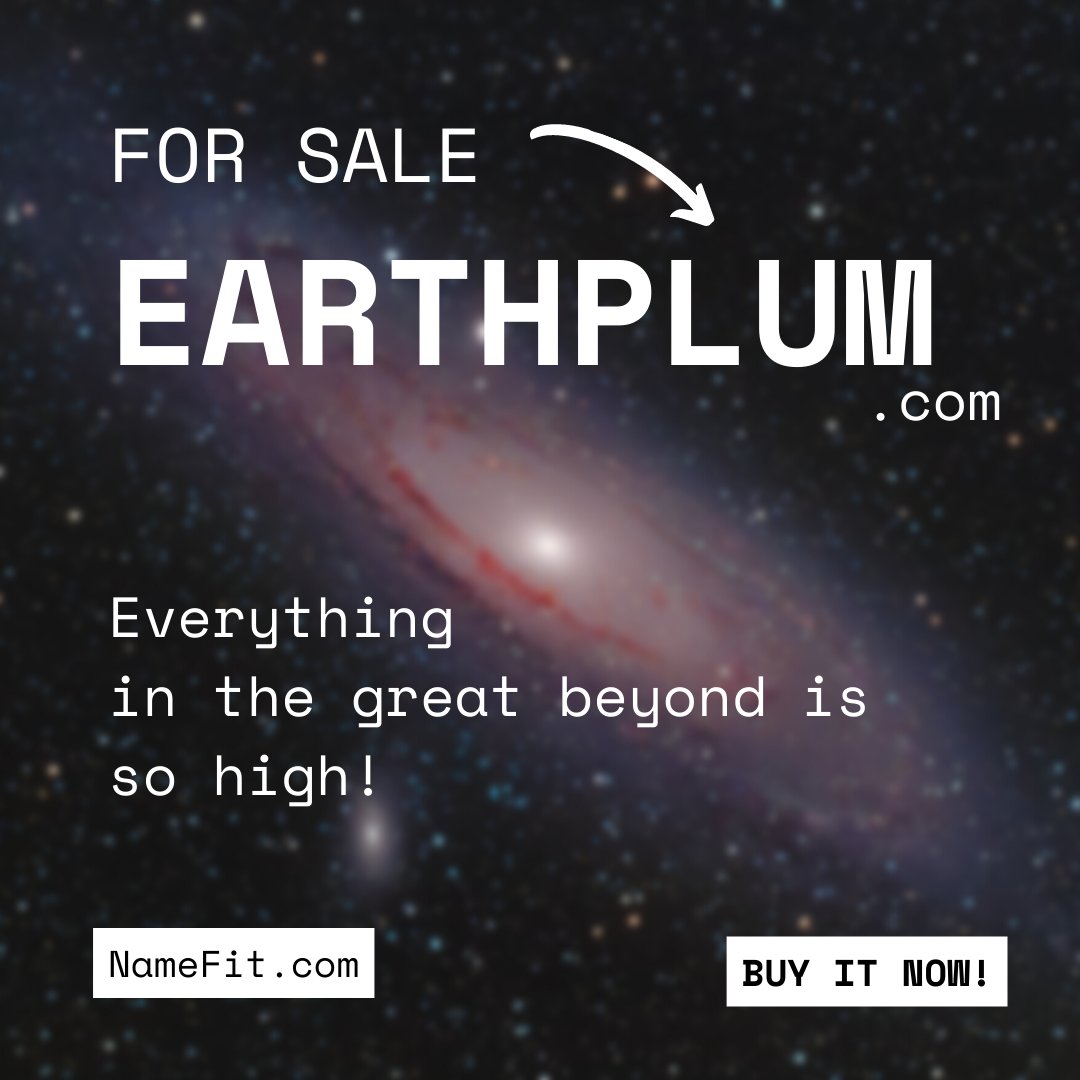 namefit1's tweet photo. Great #AeroSpace & #Travel #DomainNameForSale!
Get #EarthPlum #FlightQuest #GalxyFair #GoSkies today at https://t.co/Gg5p0rkgUb
#FlyBetter #fly #space #vacation #TravelAndTourism #travel #tourism #domainsale #domainnames #domainname #domainnamesales #web3 #namefit #buy #buynow https://t.co/mYEZEdP9WY