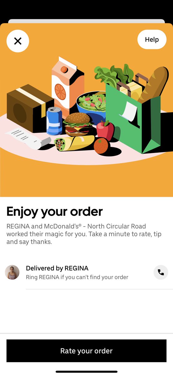 5 hours wait for an order which was apparently 3 mins away. Driver avoided calls and messages. Seems they stole our food as it says delivered and money taken. Contacted through app and a child answered and then conflicting stories from rider. <a href="/ubereats_uk/">Uber Eats UK</a>