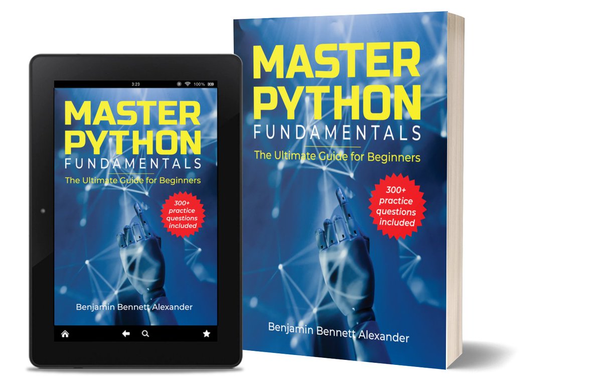 RealBenjizo's tweet image. Python book;
 
💥Since many people keep asking💥

I will give away FREE copies of &quot;Master Python Fundamentals.&quot;
 
Please;
1. Like 
2. Retweet 
3. Explain why you require the book (I&apos;ll pay attention to positive comments).
4. DM me your email.

This offer expires within 24 hrs.