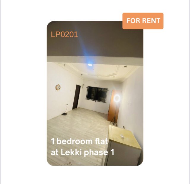 getchiprent's tweet photo. N145,000 Monthly 
1 bd flat: phase 1 lekki 
#monthlyrent #chiprent #cheaprent #rentinlekki https://t.co/Uopb4FQqjU